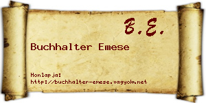 Buchhalter Emese névjegykártya